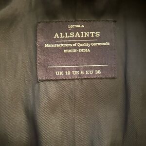 All Saints Brown Leather Jacket
